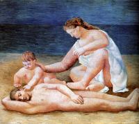 Picasso, Pablo - family by the sea
